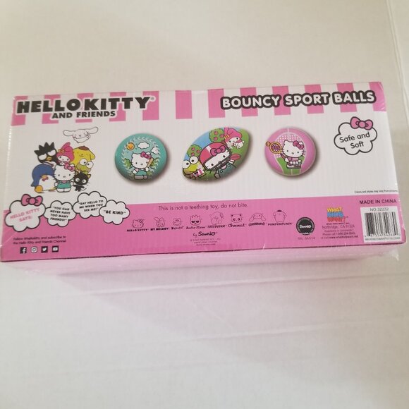 Hello Kitty Bouncy Sport Balls Set of 3 - Picture 2 of 6